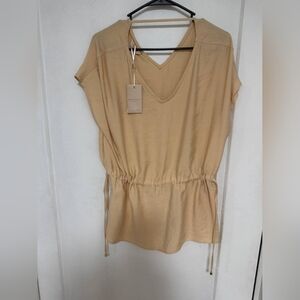 Pierre Cardin Light Tan V-Neck Tunic